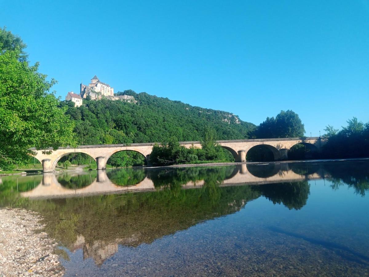 Au Pied Du Chateau - 5 A 11 Personnes - Baignade-Canoe-Piste Cyclable A 100 M Castelnaud La Chapelle Bagian luar foto