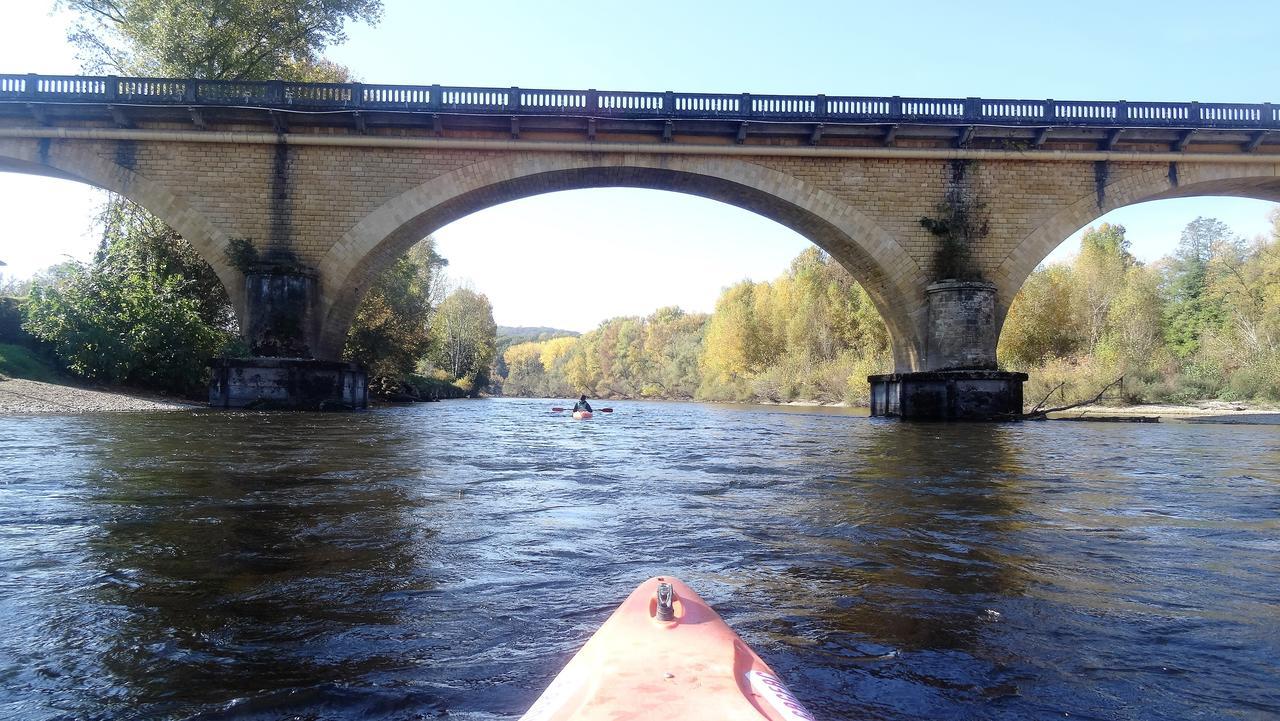 Au Pied Du Chateau - 5 A 11 Personnes - Baignade-Canoe-Piste Cyclable A 100 M Castelnaud La Chapelle Bagian luar foto