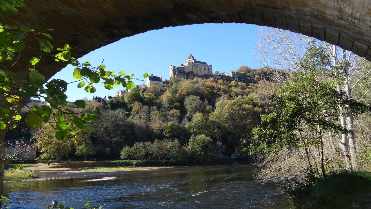 Au Pied Du Chateau - 5 A 11 Personnes - Baignade-Canoe-Piste Cyclable A 100 M Castelnaud La Chapelle Bagian luar foto