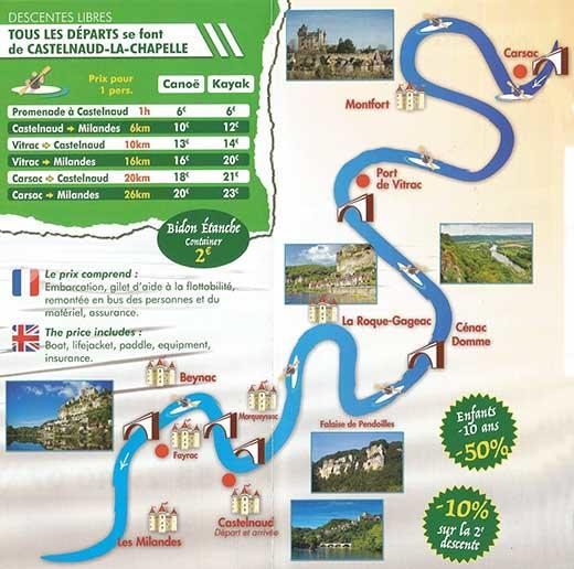Au Pied Du Chateau - 5 A 11 Personnes - Baignade-Canoe-Piste Cyclable A 100 M Castelnaud La Chapelle Bagian luar foto